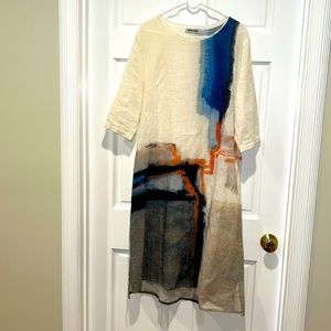 Vivid linen dress